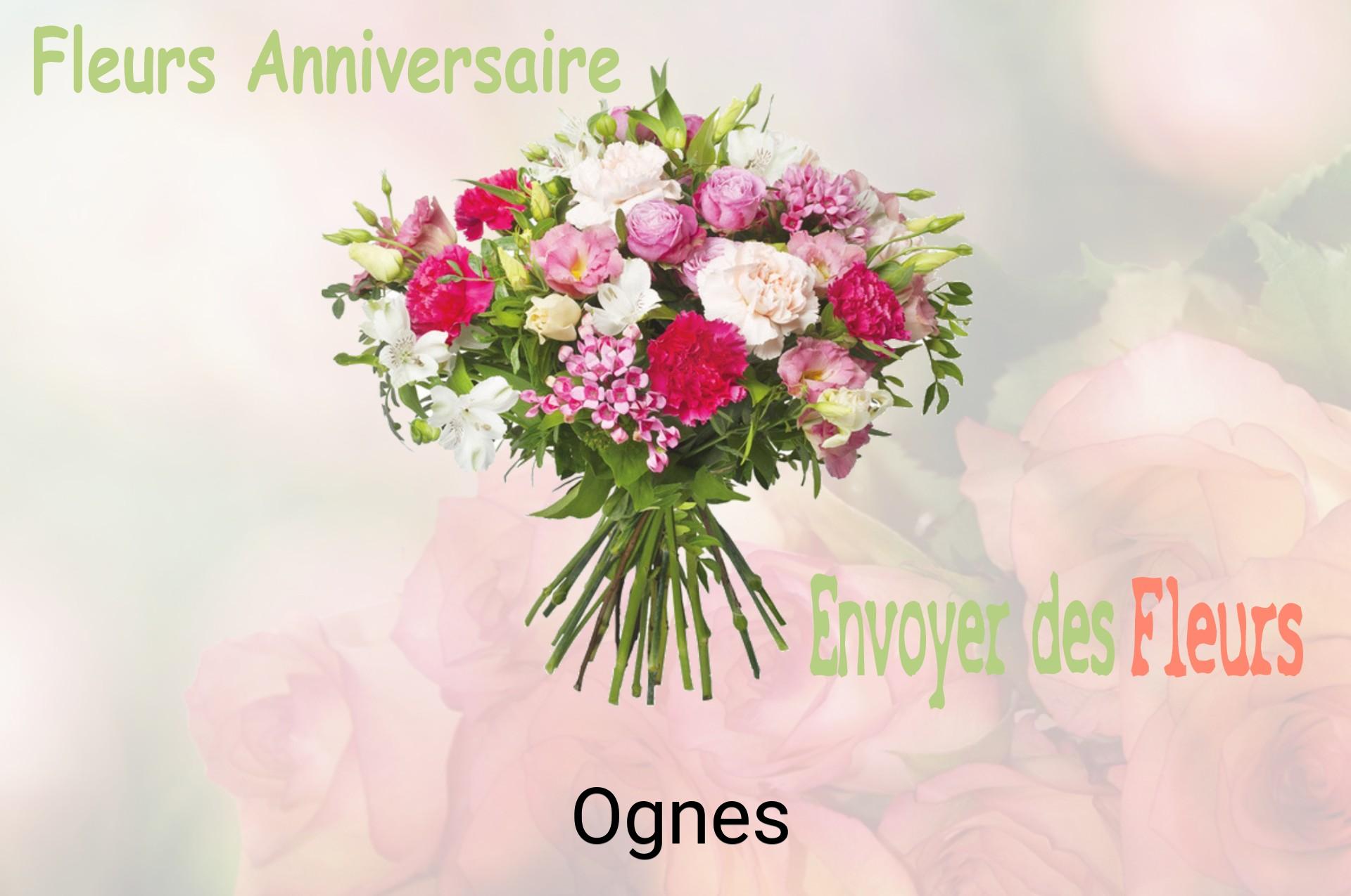 Bouquet de fleurs d’anniversaire livré à Ognes
